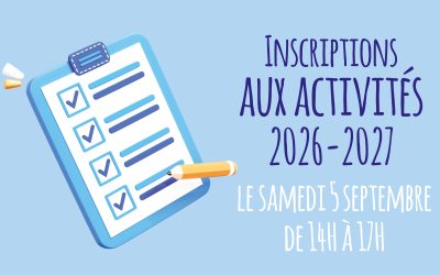 Inscriptions 2026-2027